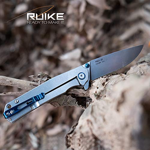 Ruike P801 Folding Pocket Knife Tactical Knives Small Frame Lock 1...