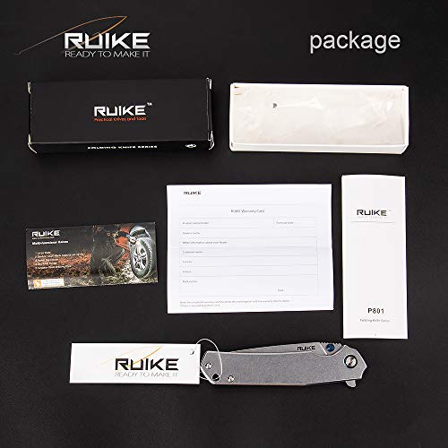 Ruike P801 Folding Pocket Knife Tactical Knives Small Frame Lock 1...