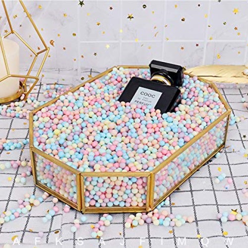Macaron Rainbow Colored Small Balls, Gift Box Filler Foam Beads, D...