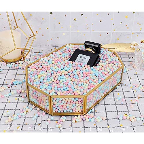 Macaron Rainbow Colored Small Balls, Gift Box Filler Foam Beads, D...