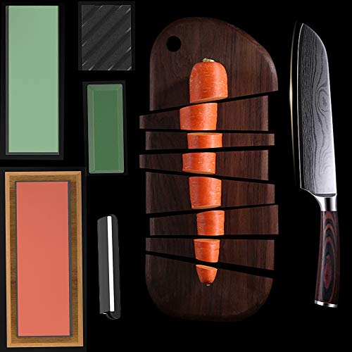 Knife Sharpening Stone Kit, RULA Professional Whetstone Sharpener ...