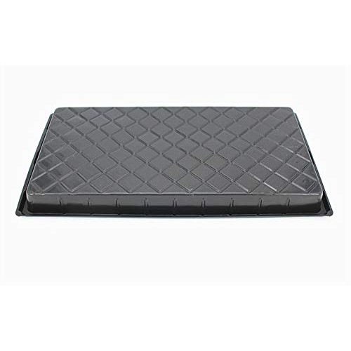 10 Pack of Durable Black Plastic Growing Trays Without Drain Hole...