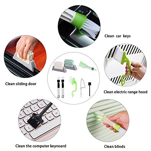 8 Pcs Hand-held Groove Gap Cleaning Tools,Door Window Track Cleani...