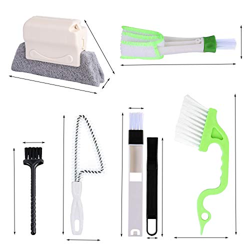 8 Pcs Hand-held Groove Gap Cleaning Tools,Door Window Track Cleani...
