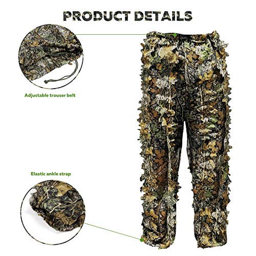 RUNPO Upgrade Ghillie Suit Outdoor 3D Lifelike Super Lightweight H...