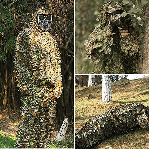 RUNPO Upgrade Ghillie Suit Outdoor 3D Lifelike Super Lightweight H...