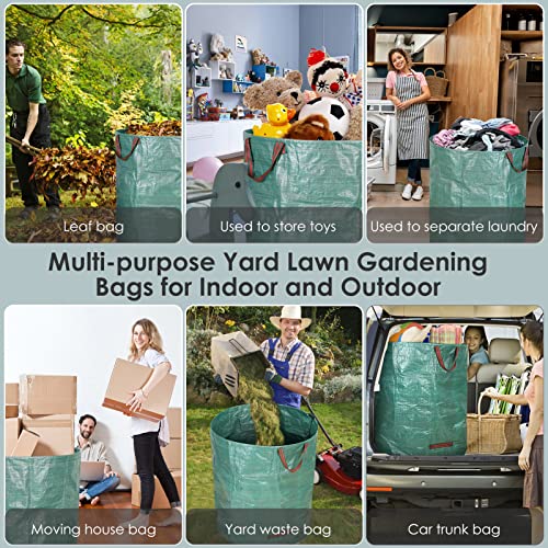 Reusable Yard Waste Bags Heavy Duty,2 Pack 132 Gallons Extra Large...