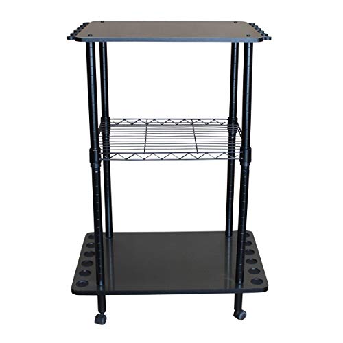 Rush Creek Creations 12 Fishing Rod Tackle Cart - 5 Minute Assembl...