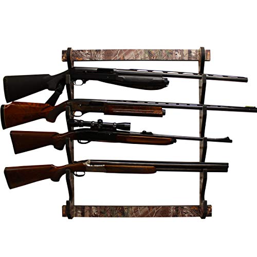 Rush Creek Creations Realtree Indoor 5 Rifle/Shot Wall Storage ...
