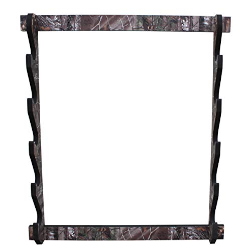 Rush Creek Creations Realtree Indoor 5 Rifle/Shot Wall Storage ...