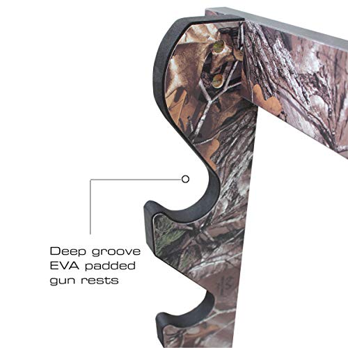 Rush Creek Creations Realtree Indoor 5 Rifle/Shot Wall Storage ...