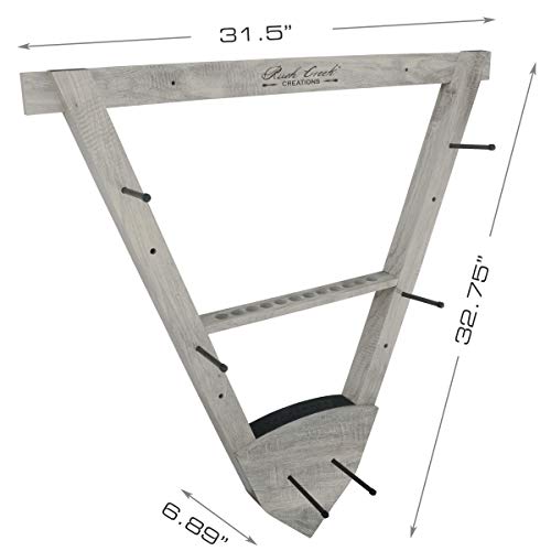 Rush Creek Creations Universal 3 Archery Bow Rack Wall Mount with ...