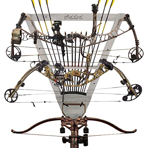 Rush Creek Creations Universal 3 Archery Bow Rack Wall Mount with ...