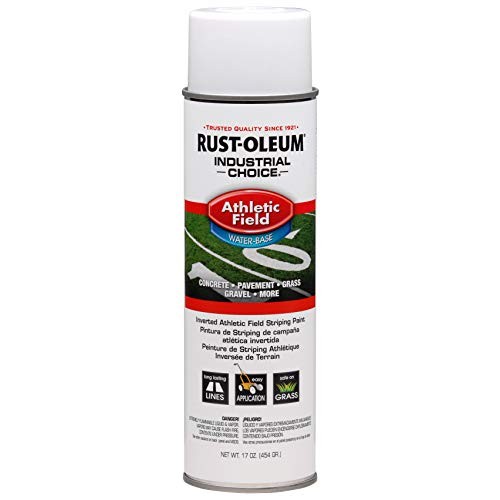 RUST-OLEUM 206043 AF1600 Athletic Field Striping Paint Spray, Whit...