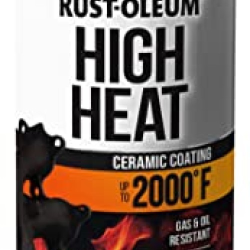 Rust-Oleum 248903 12-Ounce 2000 Degree, Flat Black Automotive High...