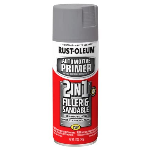 Rust-Oleum 260510 Automotive 2-in-1 Filler & Sandable Primer, 12 O...