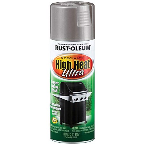 Rust-Oleum 270201 Specialty Silver High Heat Ultra Spray Paint, 12...