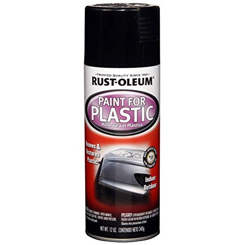 Rust-Oleum Black Automotive 248649 12-Ounce Paint for Plastic Spra...