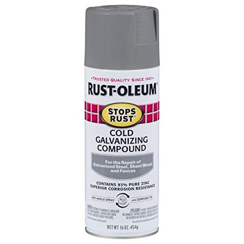 RUST-OLEUM COld Galvanizing Compound, Grays Flat Silver , 16oz. - ...