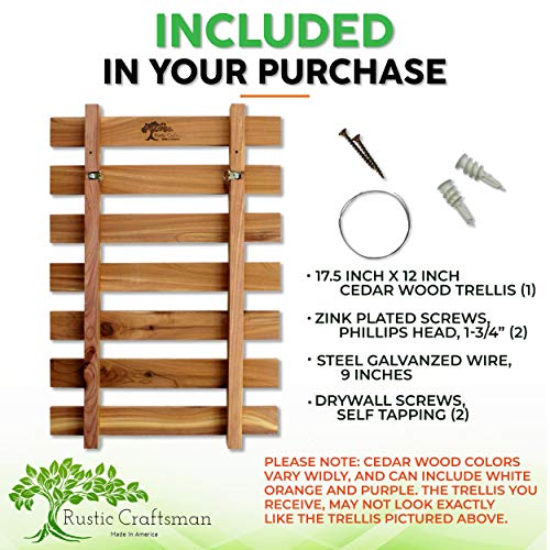 Rustic Craftsman Cedar Wall Planter 12 X 17.5 for Succulents, Ai...
