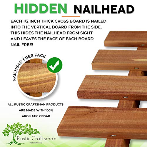 Rustic Craftsman Cedar Wall Planter 12 X 17.5 for Succulents, Ai...