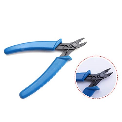 Ruwado Bead Crimper with Ergonomic PVC Handle Blue Jewelry Beading...