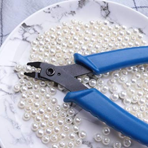 Ruwado Bead Crimper with Ergonomic PVC Handle Blue Jewelry Beading...