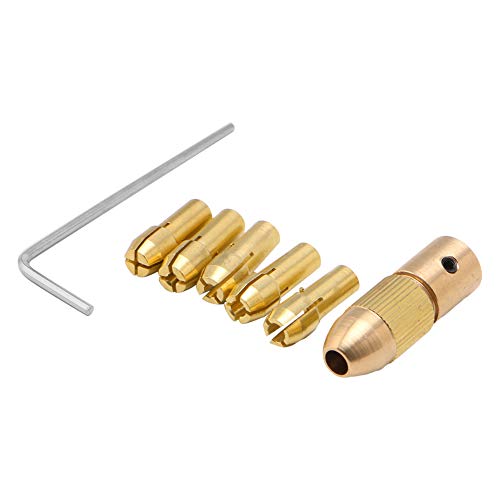 RUZYY 0.5-3mm 7Pieces Small Electric Drill Bit Collet Clamp Micro ...