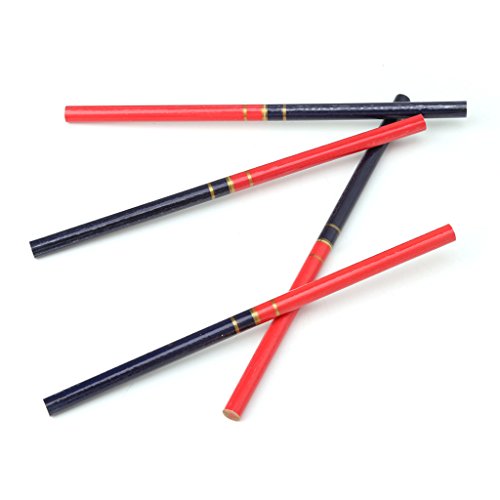 RUZYY 10Pieces/Set Blue and Red Wire Round Carpenters Pencils for ...