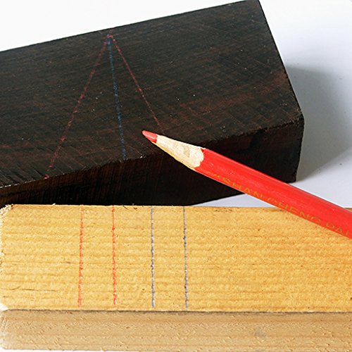 RUZYY 10Pieces/Set Blue and Red Wire Round Carpenters Pencils for ...