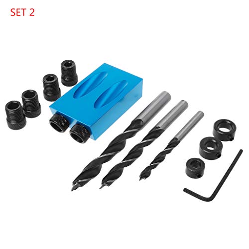 RUZYY 14Pieces/Set 6/8/10mm Oblique Hole Locator Positioner Drill...