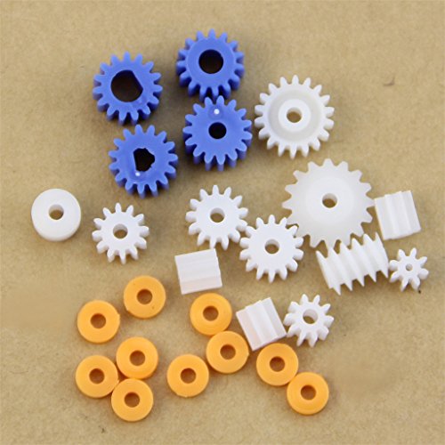 RUZYY 16 Kinds Shaft Gears Spindle Gears Gear-B 2MM 2.3MM 3MM 3.17...