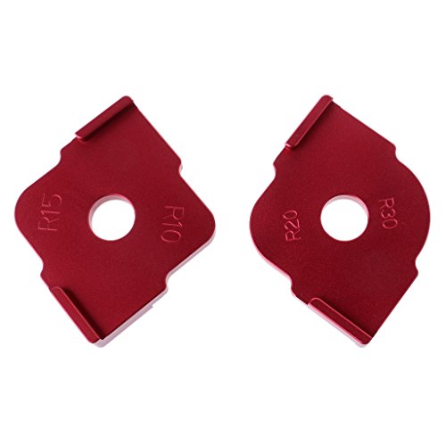RUZYY 2 Pieces Wood Panel Radius Quick-Jig Router Table Bits Jig C...