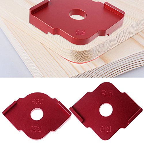 RUZYY 2 Pieces Wood Panel Radius Quick-Jig Router Table Bits Jig C...