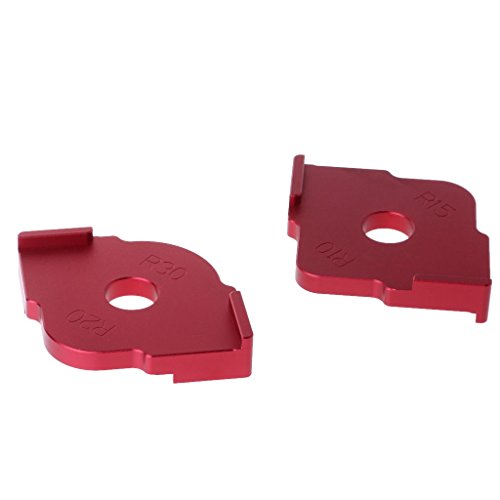 RUZYY 2 Pieces Wood Panel Radius Quick-Jig Router Table Bits Jig C...