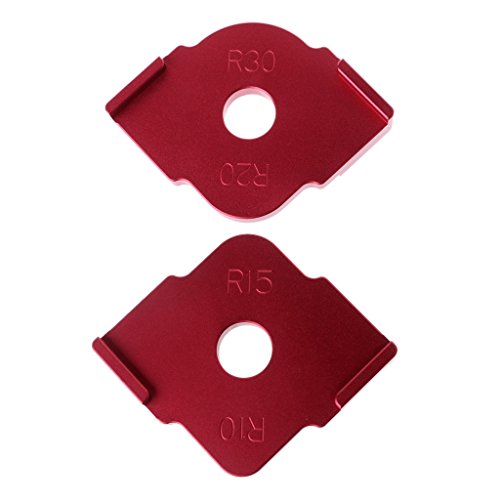 RUZYY 2 Pieces Wood Panel Radius Quick-Jig Router Table Bits Jig C...