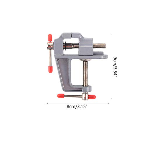 RUZYY 2Pieces Mini Table Clamp Small Bench Vice Upgraded cast Iron...