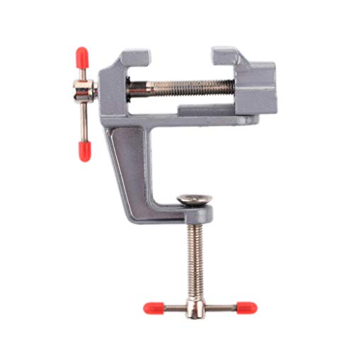 RUZYY 2Pieces Mini Table Clamp Small Bench Vice Upgraded cast Iron...