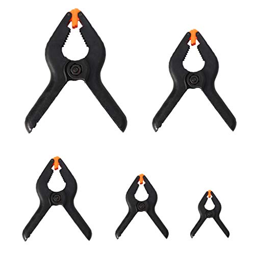 RUZYY 3 Inch Heavy Duty Plastic Nylon Spring Clamp Clip Tips for P...