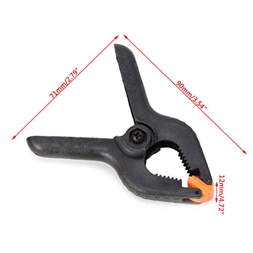 RUZYY 3 Inch Heavy Duty Plastic Nylon Spring Clamp Clip Tips for P...