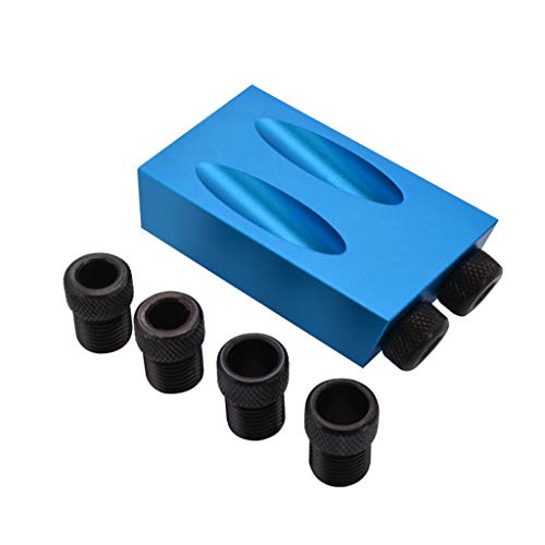 RUZYY 34Pieces/Set Woodworking Clamp Pocket Hole Jig Kit 6-10mm Ma...