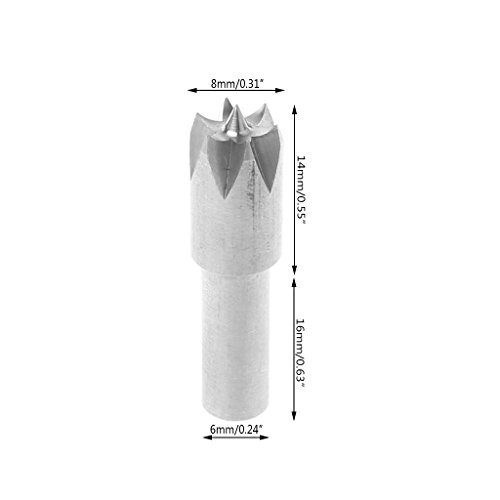 RUZYY 6mm Plum Blossom Thimble Drill Bit for Mini Lathe Machine DI...