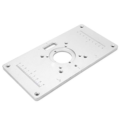 RUZYY 700C Aluminum Router Table Insert Plate + 4 Rings Screws for...