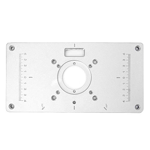 RUZYY 700C Aluminum Router Table Insert Plate + 4 Rings Screws for...
