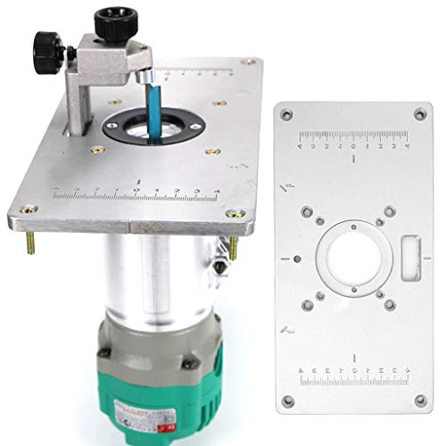 RUZYY 700C Aluminum Router Table Insert Plate + 4 Rings Screws for...