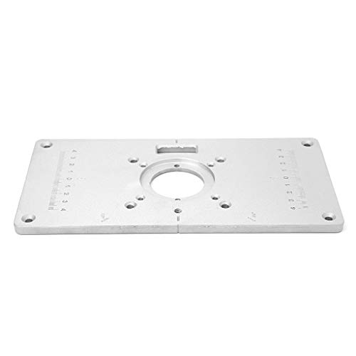 RUZYY 700C Aluminum Router Table Insert Plate + 4 Rings Screws for...
