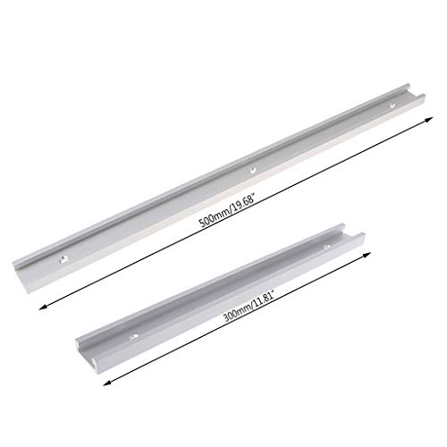 RUZYY Aluminium Alloy T-Track Woodworking T-Slot Miter Track Jig F...
