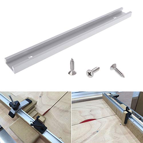 RUZYY Aluminium Alloy T-Track Woodworking T-Slot Miter Track Jig F...
