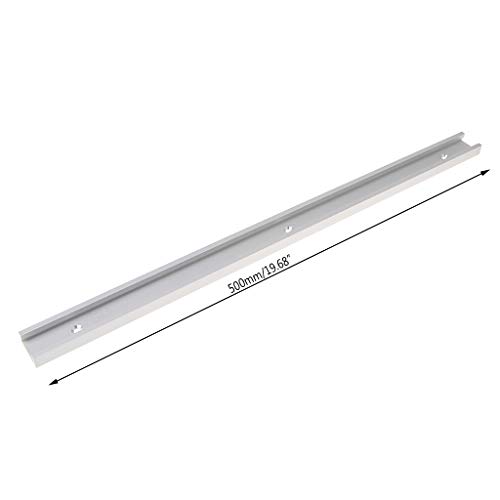 RUZYY Aluminium Alloy T-Track Woodworking T-Slot Miter Track Jig F...