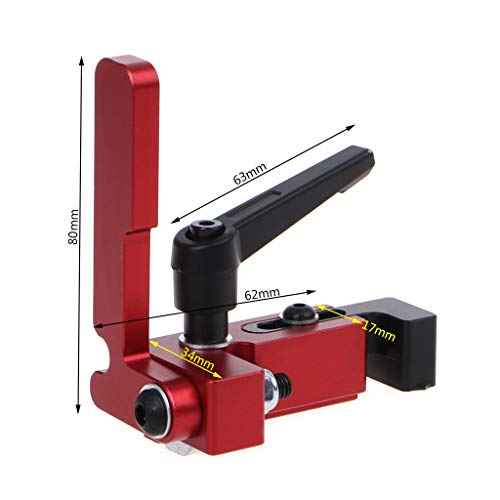 RUZYY Aluminum Alloy Miter Track Stop Gauge Table Saw Suitable for...